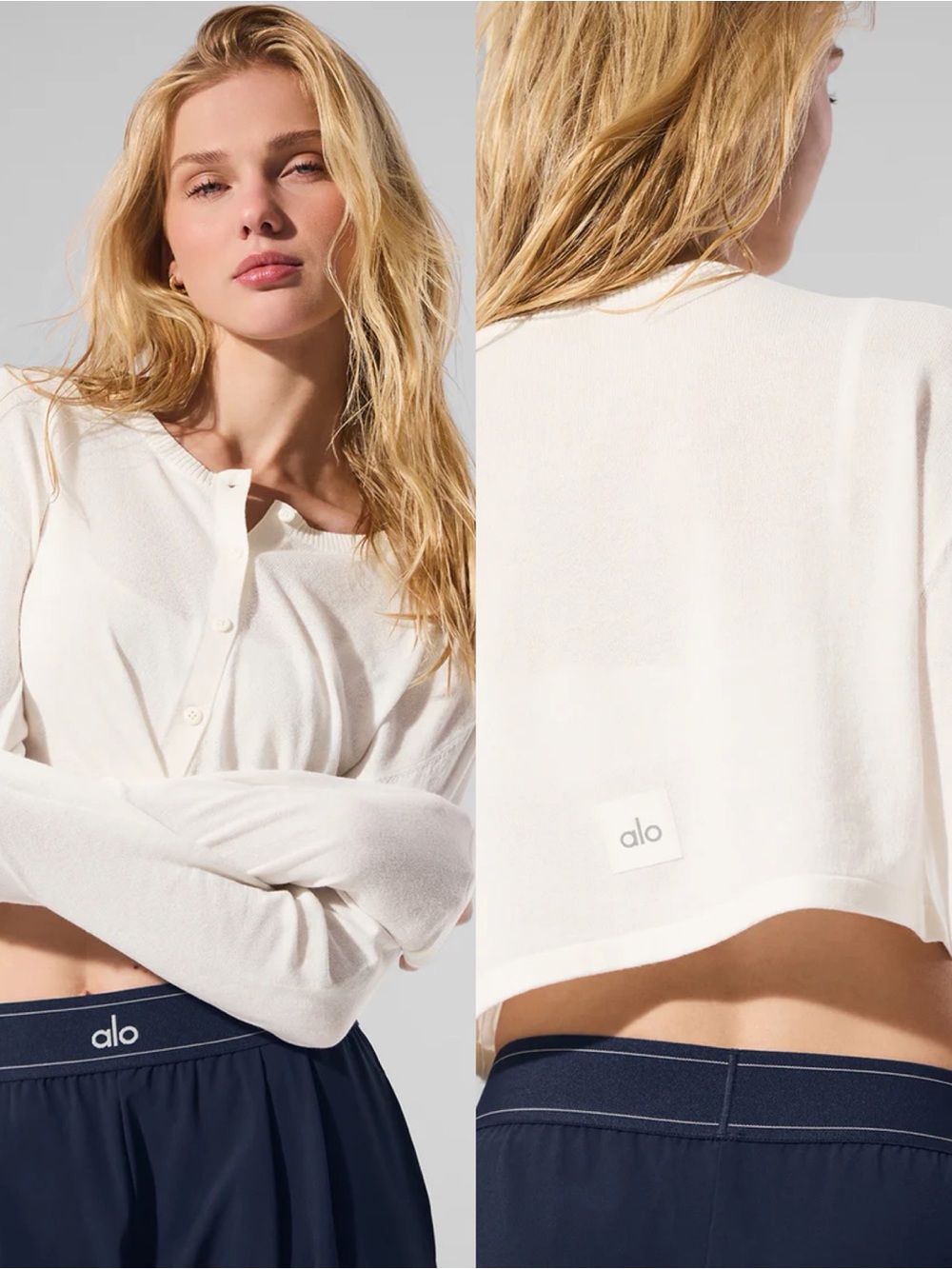 Brand New- Alo Supernatural Sweater Cardigan in Ivory 🤍✨